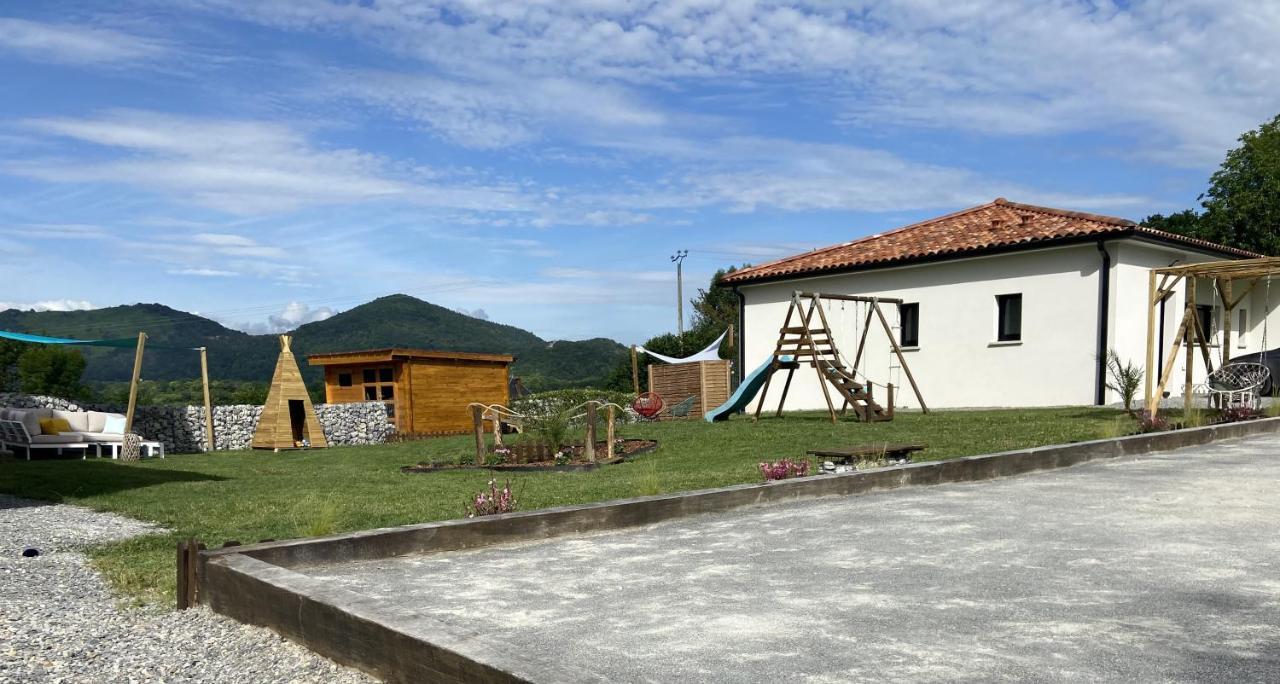 Villa jacuzzi vue sur les Pyrénées Seilhan Extérieur photo