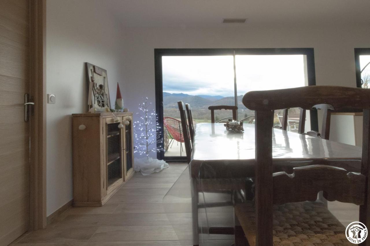 Villa jacuzzi vue sur les Pyrénées Seilhan Extérieur photo